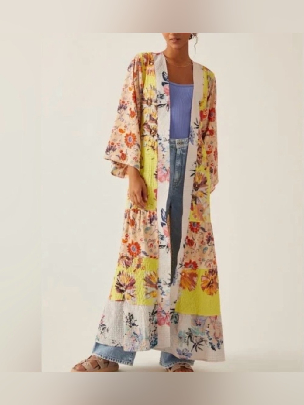 Anthropologie Tiered Floral Kimono 👘